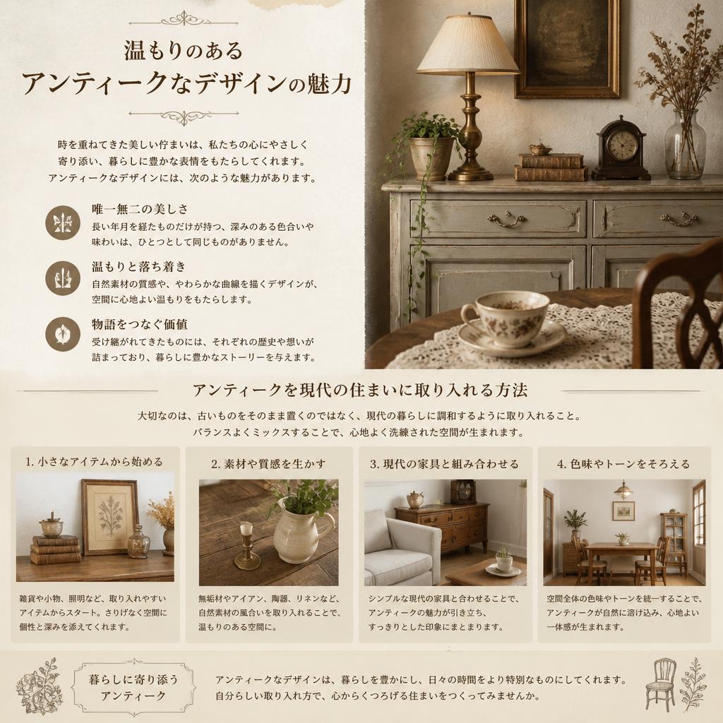 アンティークデザインのこだわり