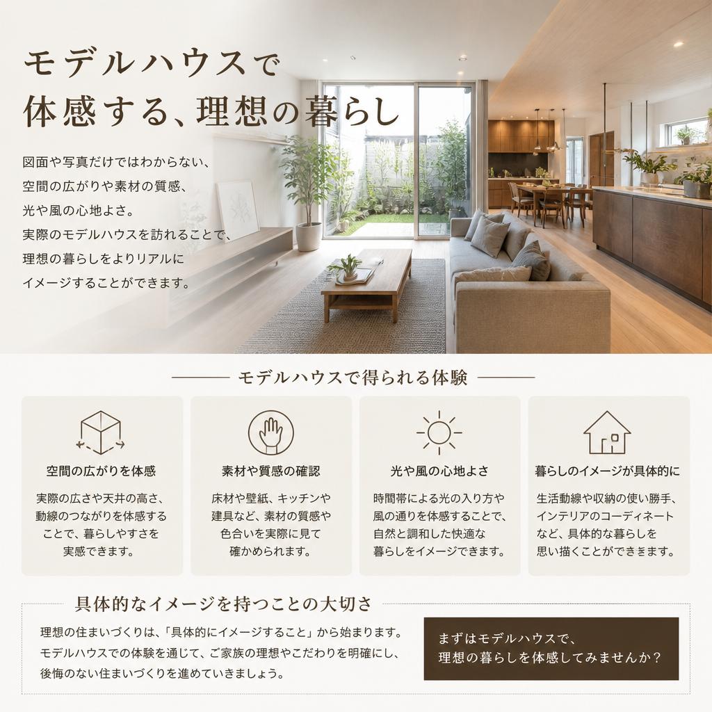 モデルハウスで感じる住まいの快適さ