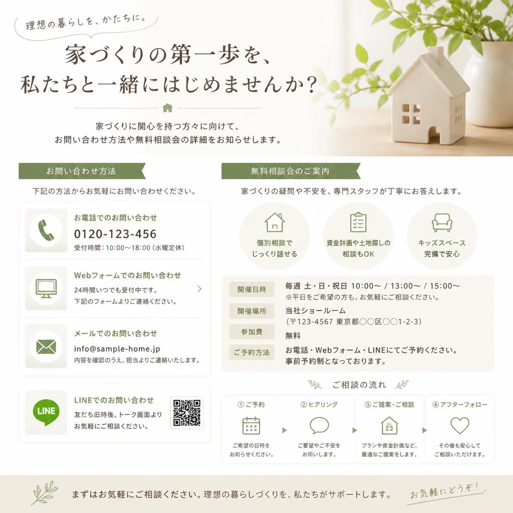 お問い合わせ・無料相談のお知らせ