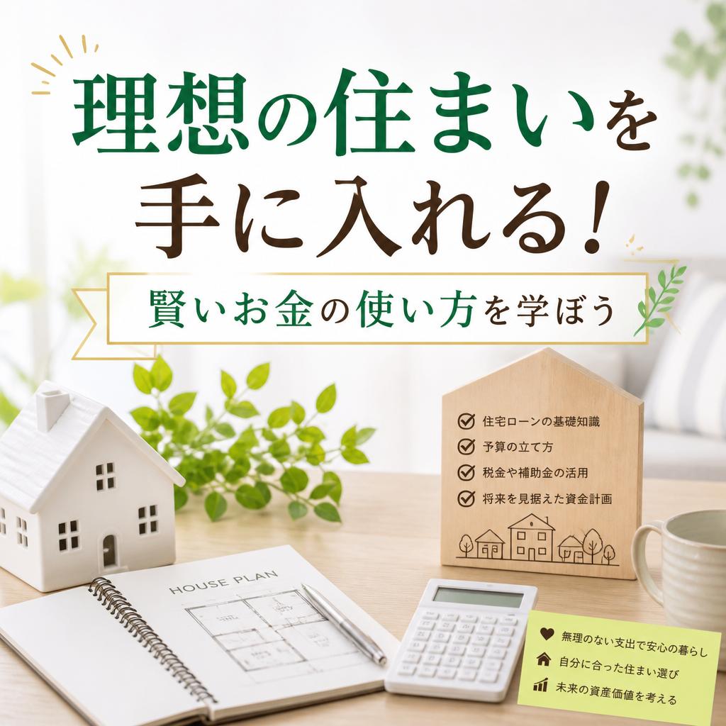 理想の住まいを手に入れる！賢いお金の使い方を学ぼう