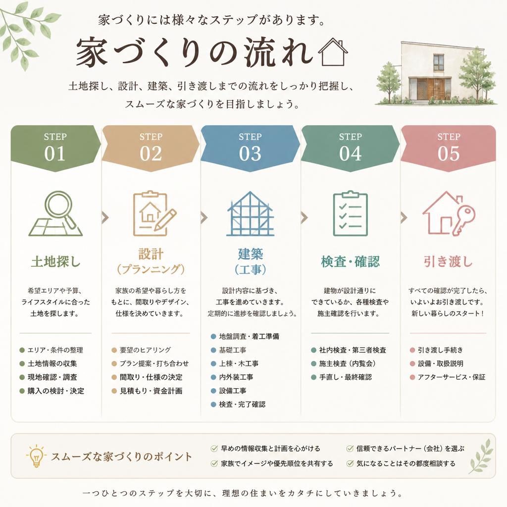 2. 家づくりのステップを知ろう