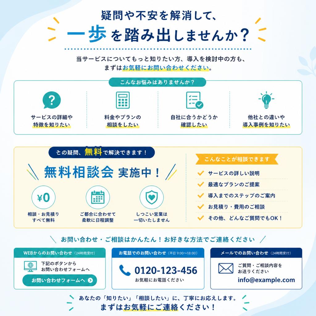 7. お問い合わせ・無料相談