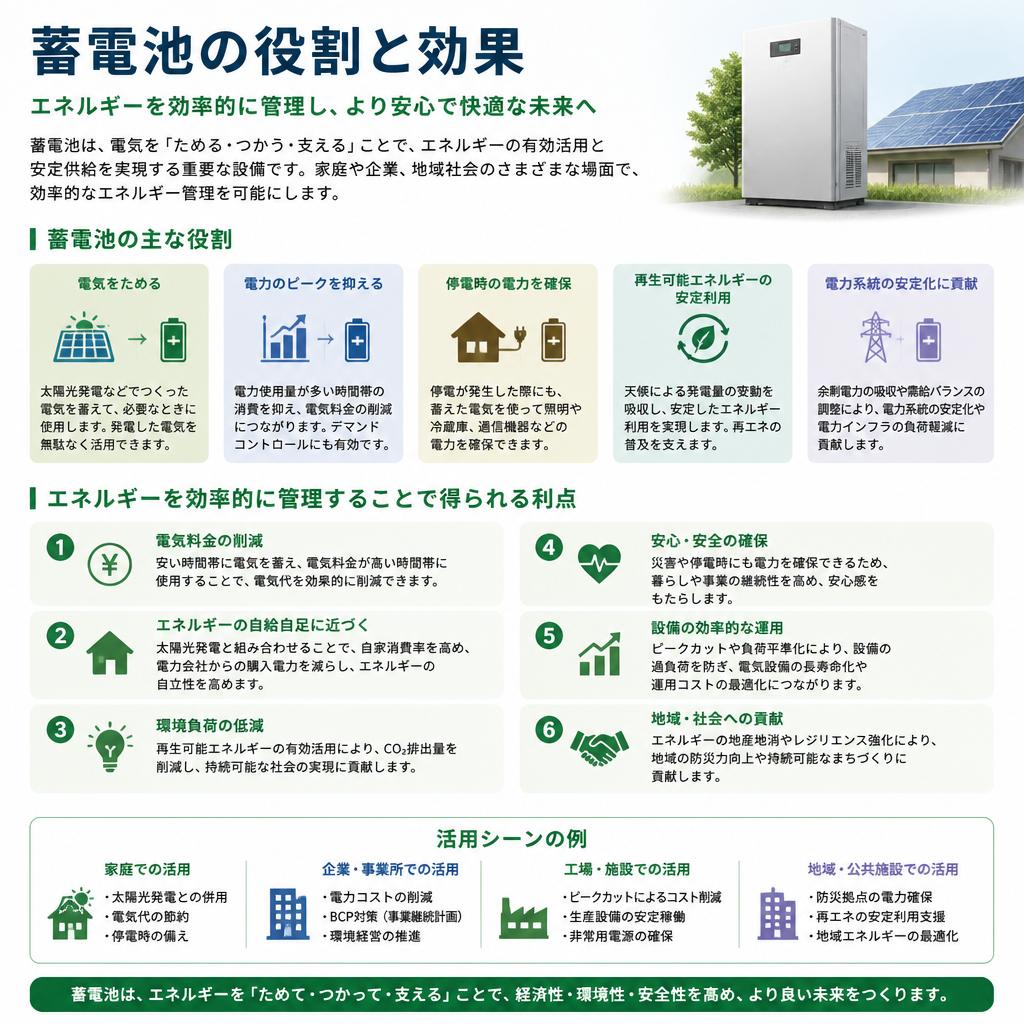 蓄電池でエネルギーを賢く管理