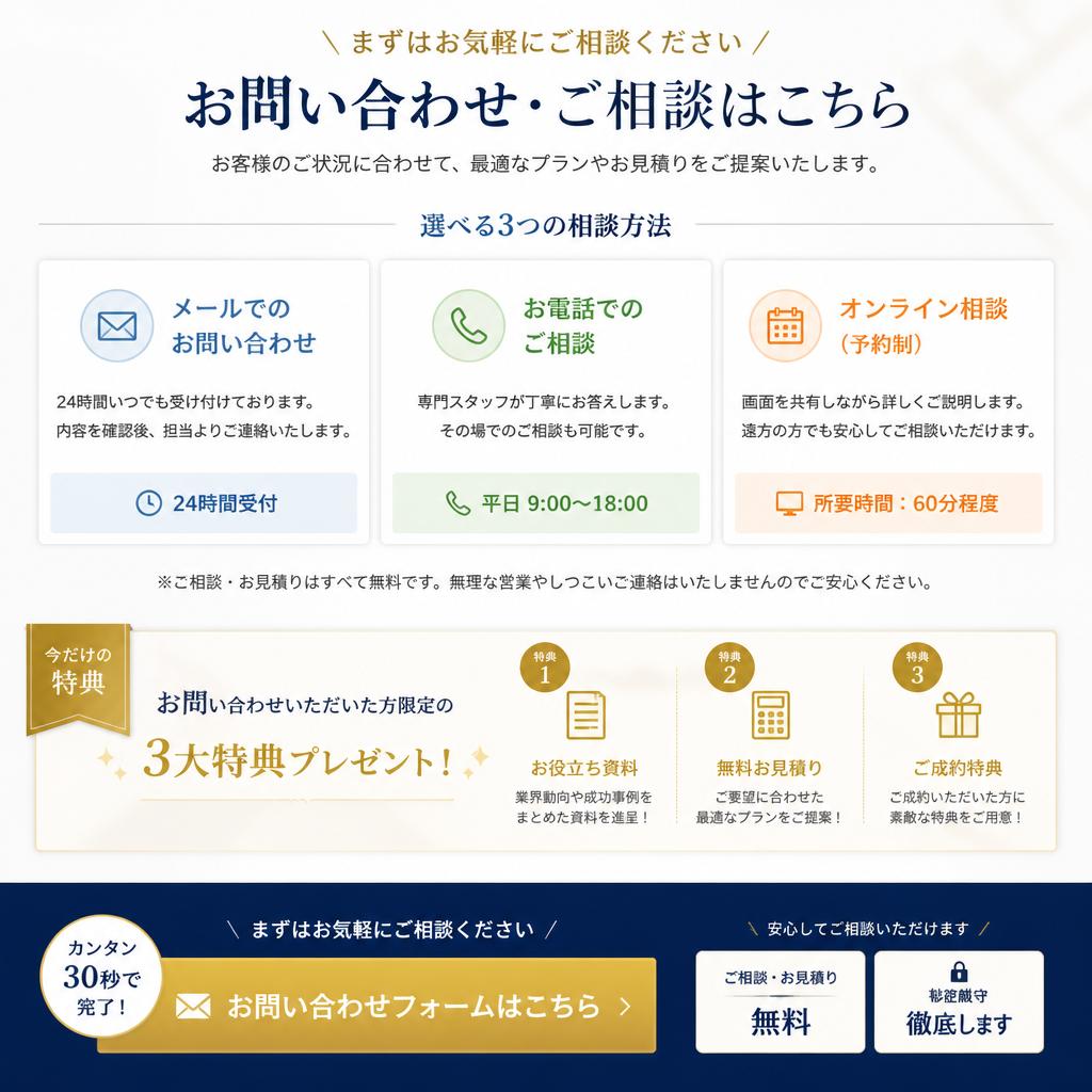 今すぐ相談を！
